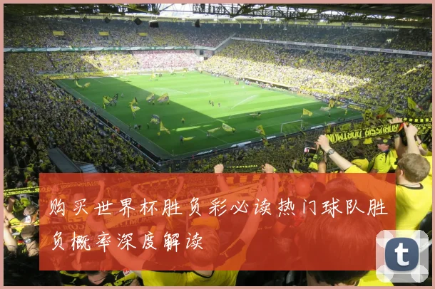 购买世界杯胜负彩必读热门球队胜负概率深度解读